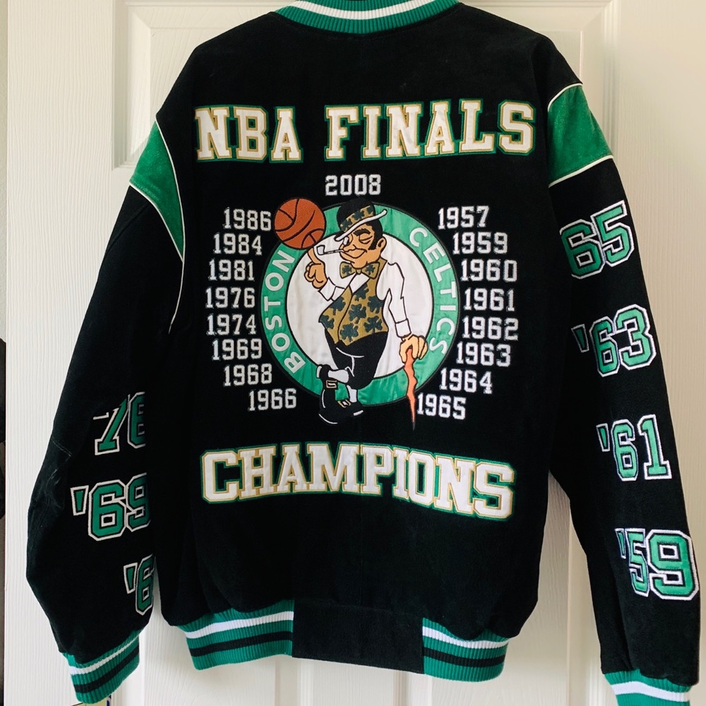 Boston Celtics leather jacket